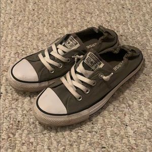 Converse size 8 army green lightly worn